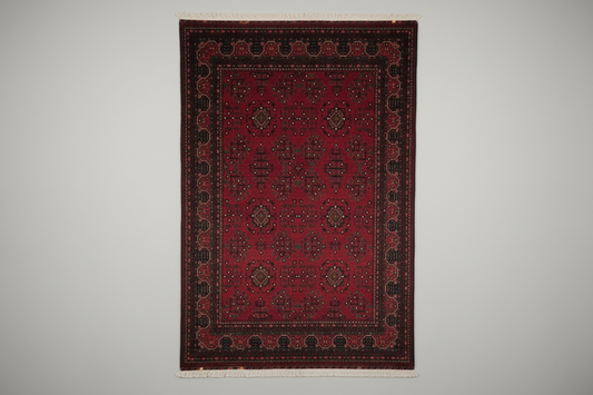 Classic Burgundy Rug - beyaz arka plan