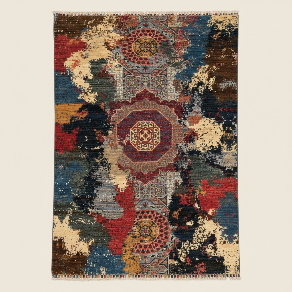 Colorful Handmade Rug - Optimized for Collection Display