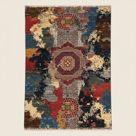 Colorful Handmade Rug - Optimized for Collection Display