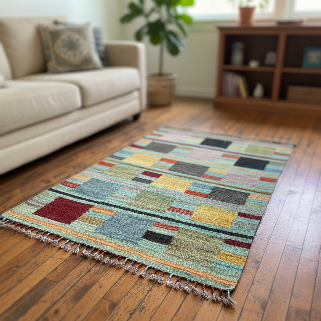 Colorful Handmade Kilim 2'7