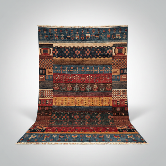 Gabbeh Wool - beyaz arka plan