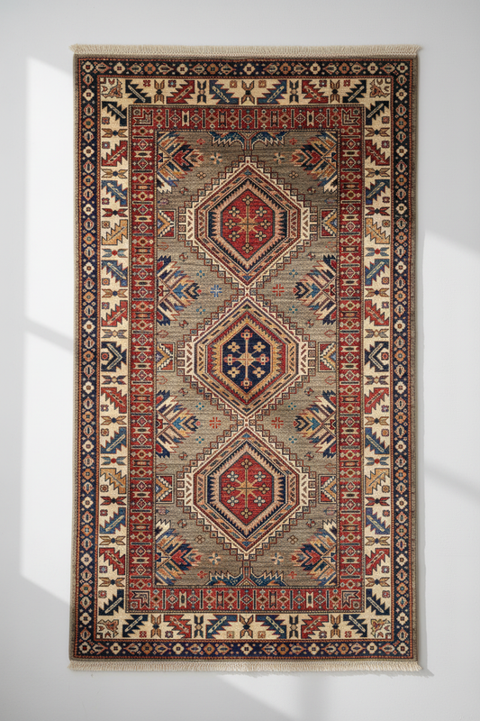Geometric Carpet Vertical Display