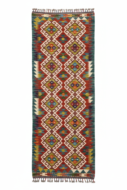 Handmade Hallway Kilim Rug - Original Design