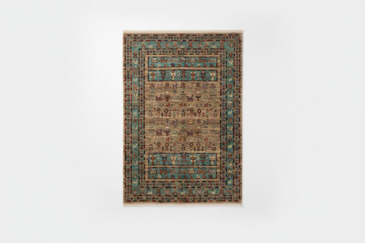 Handmade Turkish Carpet on White Background