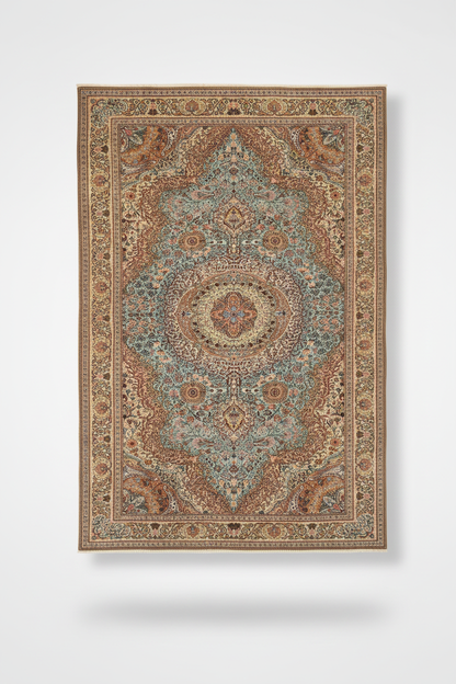Handmade Turkish Medallion Rug – Studio Display