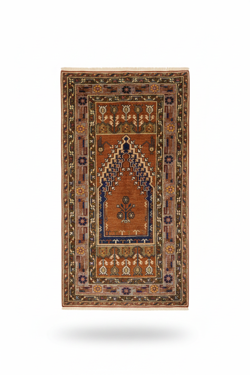 Handwoven Anatolian Rug – Düz Karşıdan