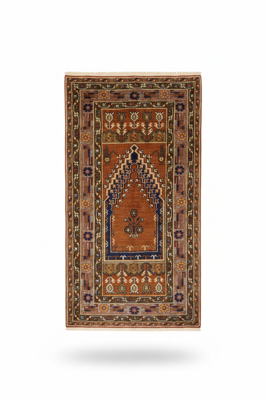 Handwoven Anatolian Rug – Düz Karşıdan
