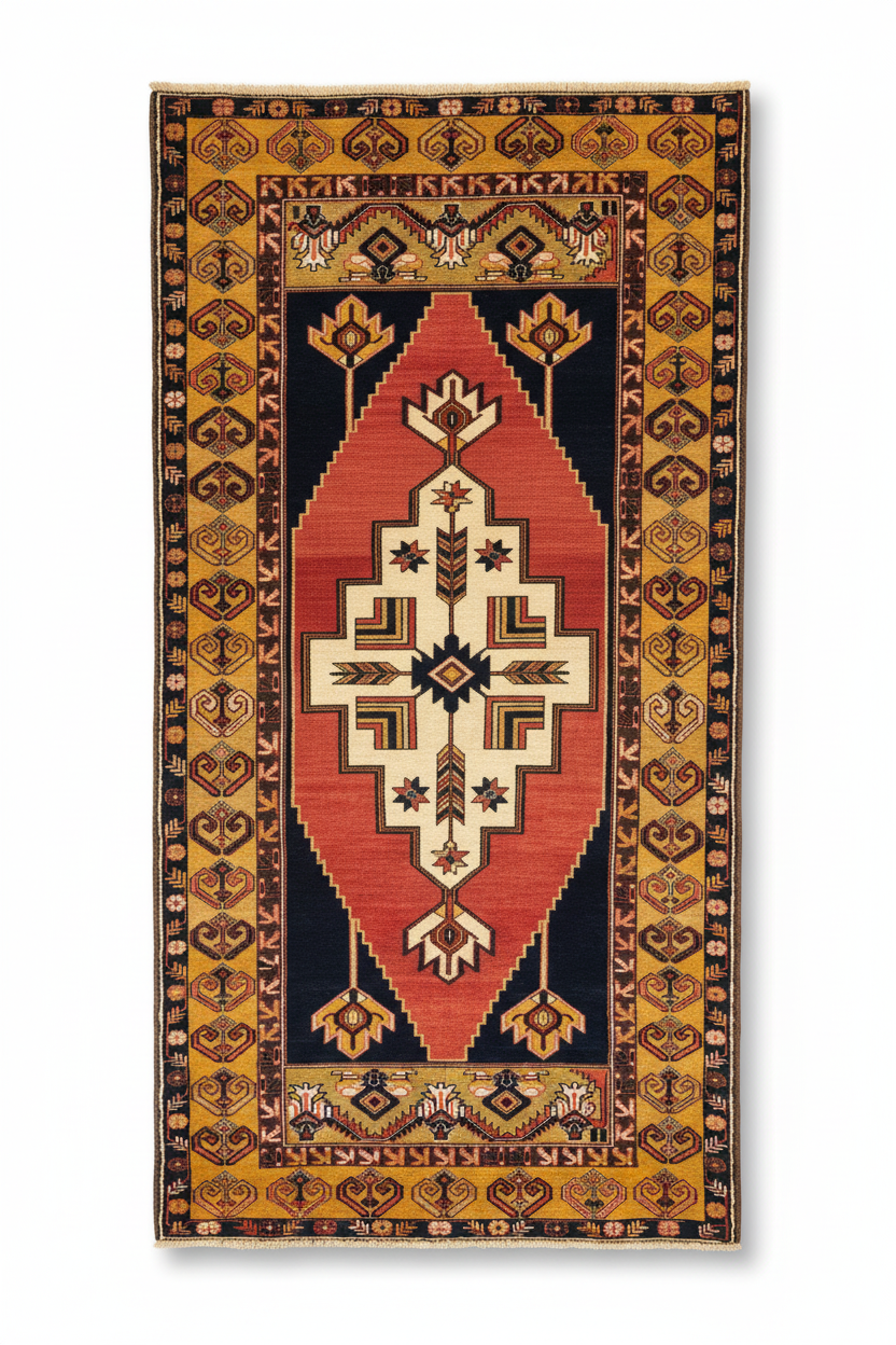 Handwoven Turkish Rug - Premium Display
