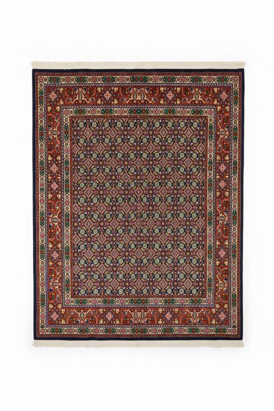 Hereke Square Rug 4x4 ft - Beyaz Arka Plan