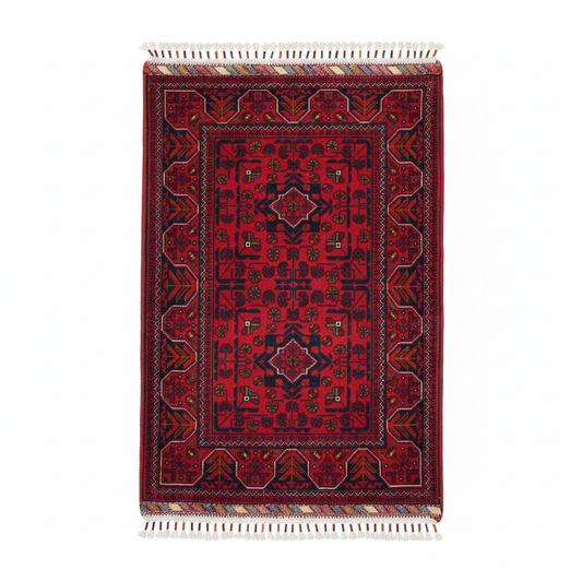 High Quality Small Red Carpet - 2 feet×3 feet yakın çekim beyaz arka plan