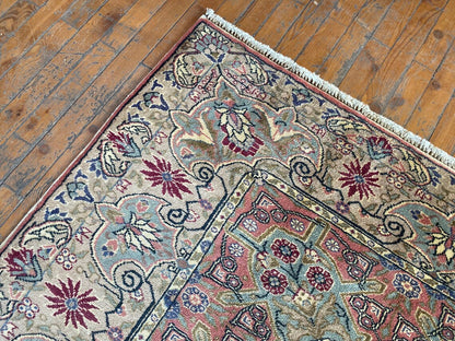 7x10 Exclusive Large Vintage Handmade Pink Oriental Rug