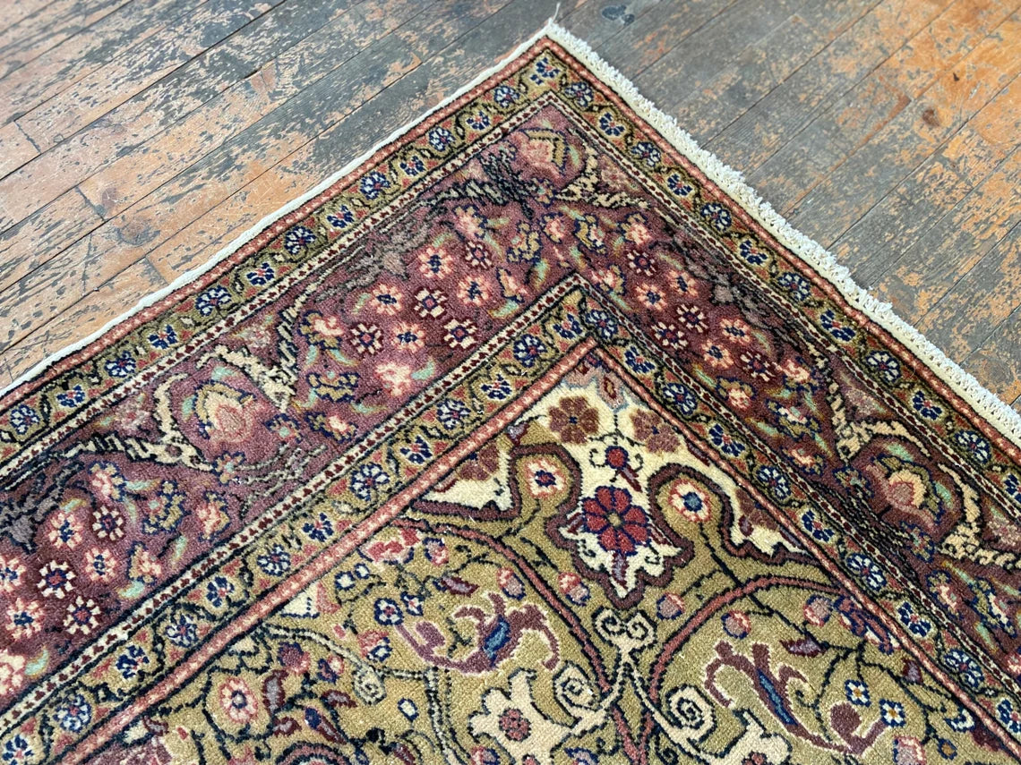 Exclusive Large Vintage Handmade Beige Oriental Rug 7x10ft Cappadocia Rug Collection