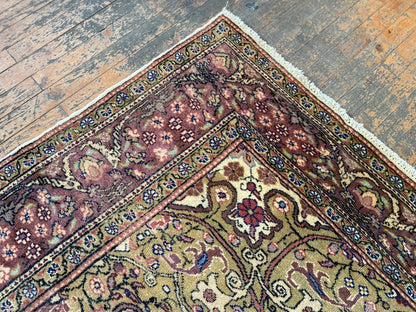 Exclusive Large Vintage Handmade Beige Oriental Rug 7x10ft Cappadocia Rug Collection