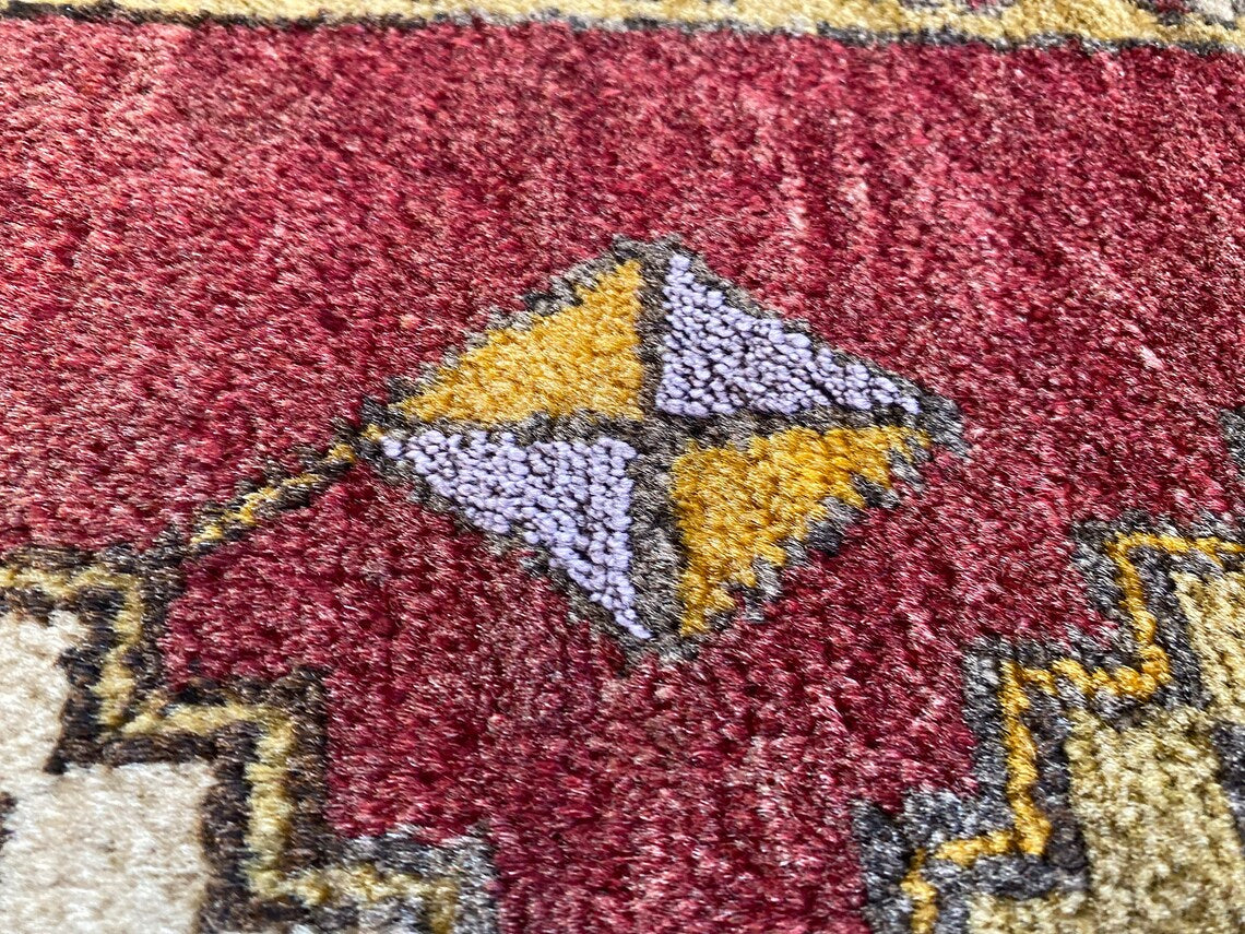TURKISH VINTAGE ENTRYWAY HANDMADE CARPET 2x3ft