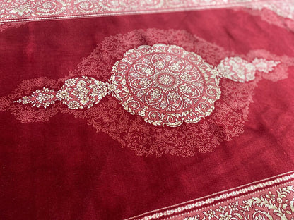 4x6 Medallion Red Silk Carpet - Turkish Luxury Rug Cappadocia Rug Collection