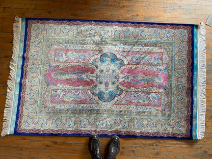4x6ft Area Turkish Silk Carpet Cappadocia Rug Collection