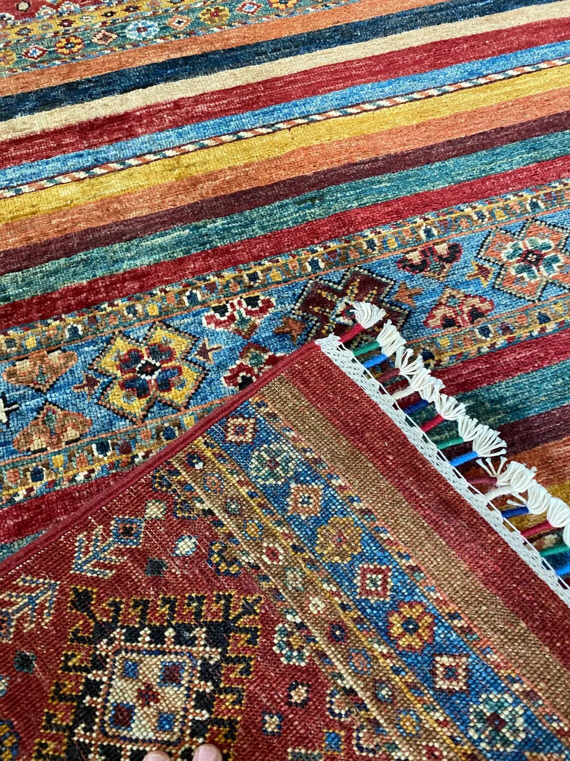 Hand-Knotted Angora Wool Carpet 3.5x5ft - Turkish Rug Cappadocia Rug Collection