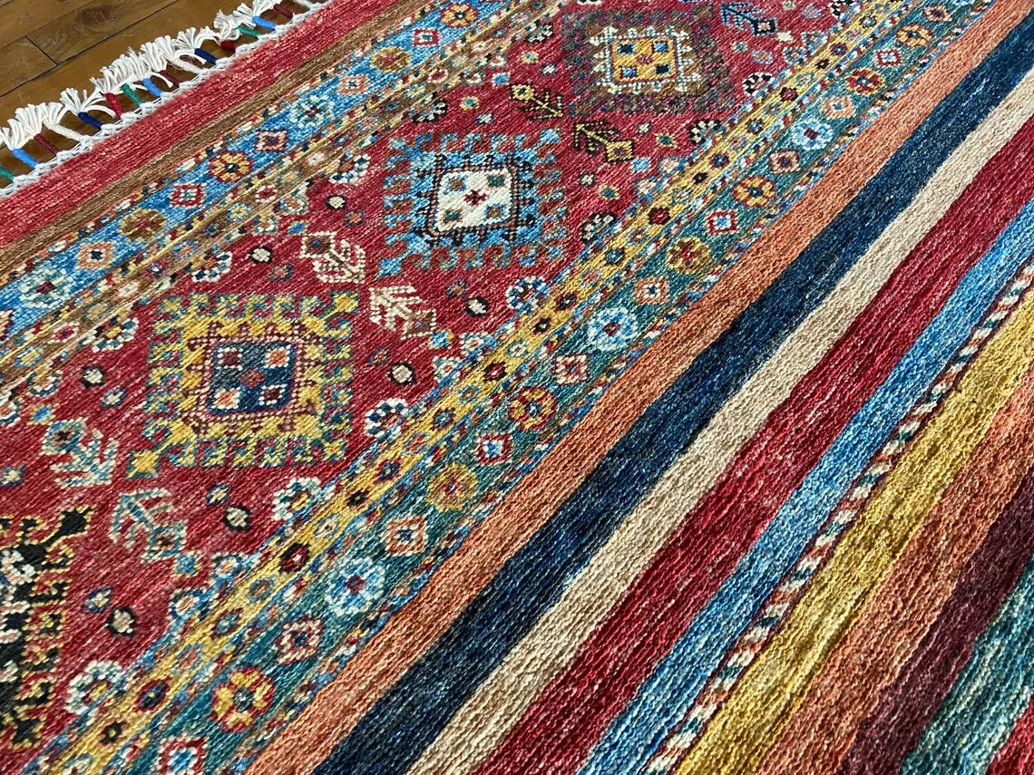 Hand-Knotted Angora Wool Carpet 3.5x5ft - Turkish Rug Cappadocia Rug Collection