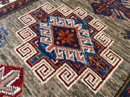 2x6ft Geometric Design Handmade Carpet