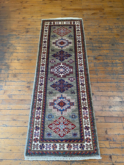 2x6ft Geometric Design Handmade Carpet