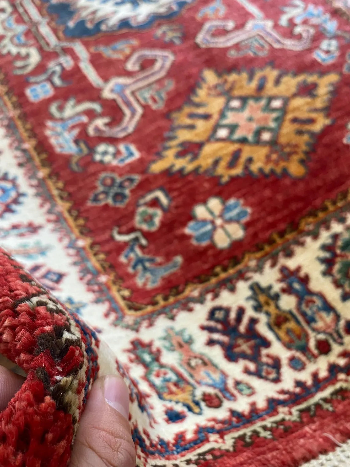 Handmade Oushak Wool Carpet 2.8x3.9ft | Natural Dye Small Area Rug Cappadocia Rug Collection