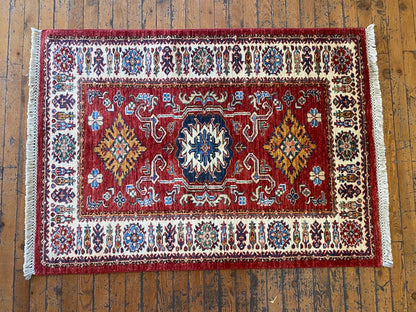 Handmade Oushak Wool Carpet 2.8x3.9ft | Natural Dye Small Area Rug Cappadocia Rug Collection