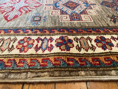 2x6ft Geometric Design Handmade Carpet