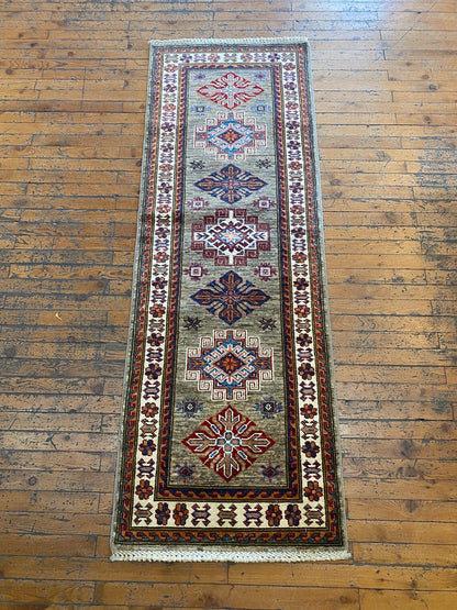 2x6ft Geometric Design Handmade Carpet