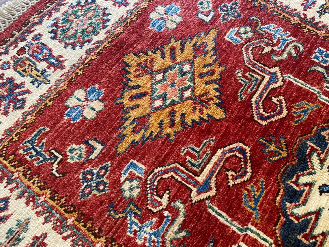 Handmade Oushak Wool Carpet 2.8x3.9ft | Natural Dye Small Area Rug Cappadocia Rug Collection