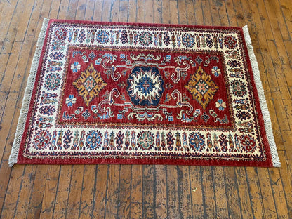 Handmade Oushak Wool Carpet 2.8x3.9ft | Natural Dye Small Area Rug Cappadocia Rug Collection