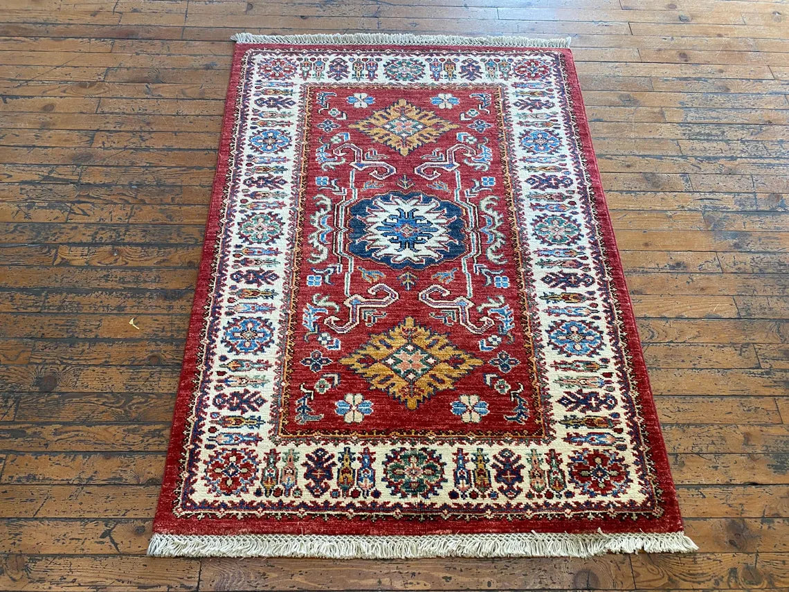 Handmade Oushak Wool Carpet 2.8x3.9ft | Natural Dye Small Area Rug Cappadocia Rug Collection