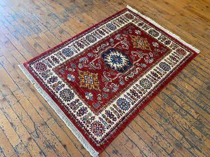 Handmade Oushak Wool Carpet 2.8x3.9ft | Natural Dye Small Area Rug Cappadocia Rug Collection