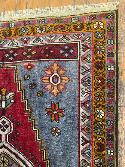 3x6ft Nomadic Turkish Area Carpet Cappadocia Rug Collection
