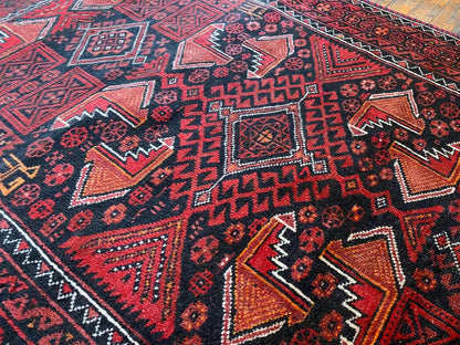 Red Colour Turkish Handmade Carpet 4x7ft Cappadocia Rug Collection