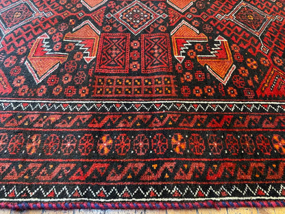 Red Colour Turkish Handmade Carpet 4x7ft Cappadocia Rug Collection