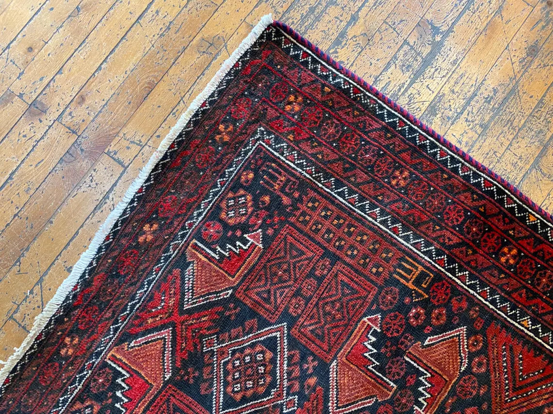 Red Colour Turkish Handmade Carpet 4x7ft Cappadocia Rug Collection