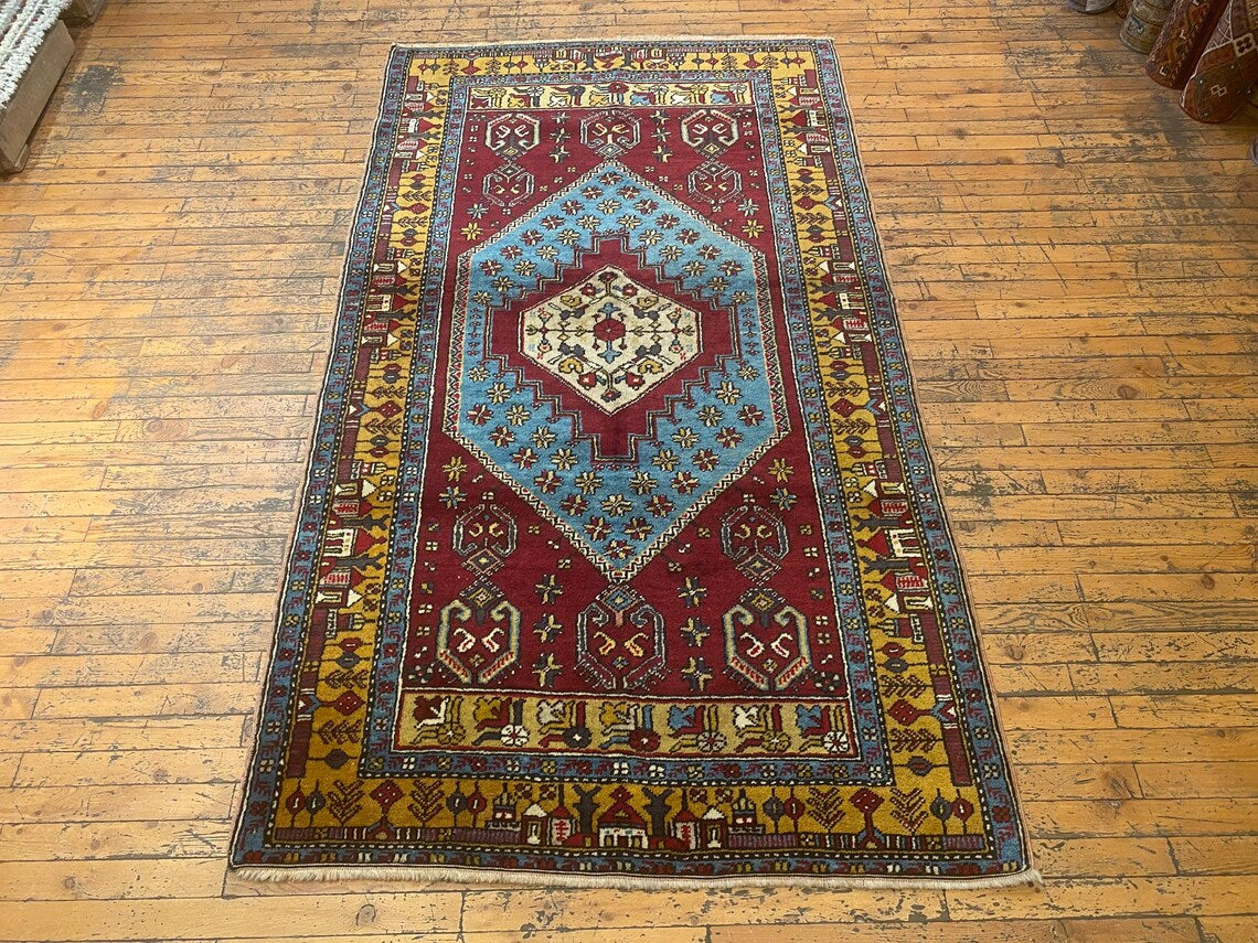 Anatolian Handmade Carpet 4x6ft Cappadocia Rug Collection