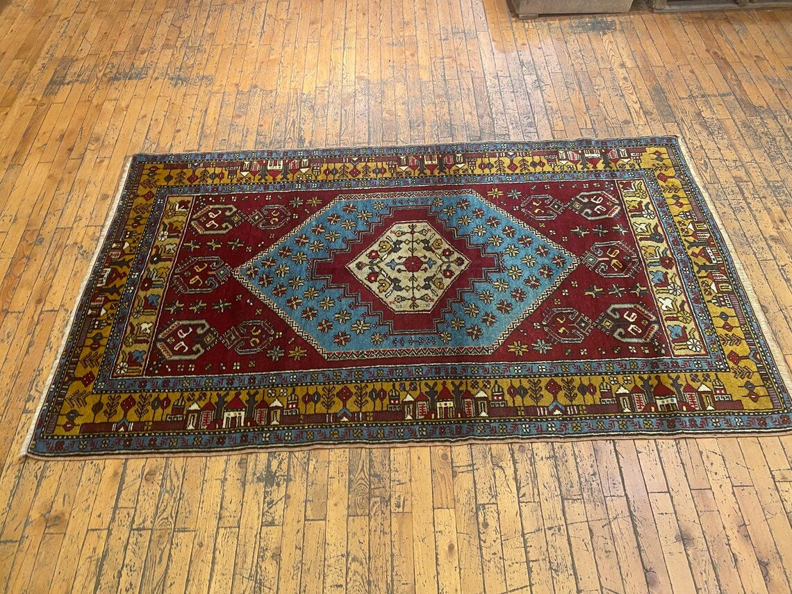 Anatolian Handmade Carpet 4x6ft Cappadocia Rug Collection