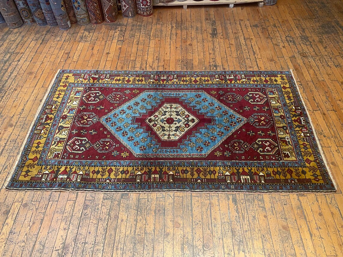 Anatolian Handmade Carpet 4x6ft Cappadocia Rug Collection