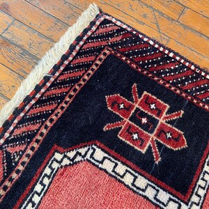 Vintage Nomadic Turkish Runner Carpet 2x5ft | Authentic Wool Hallway Rug Cappadocia Rug Collection
