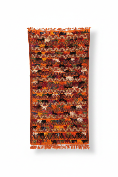 Kilim - Orijinal Saçaklı, Beyaz Arka Plan