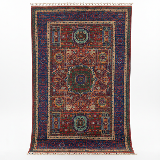 Luxury Design Mamluk Rug - Kare Format