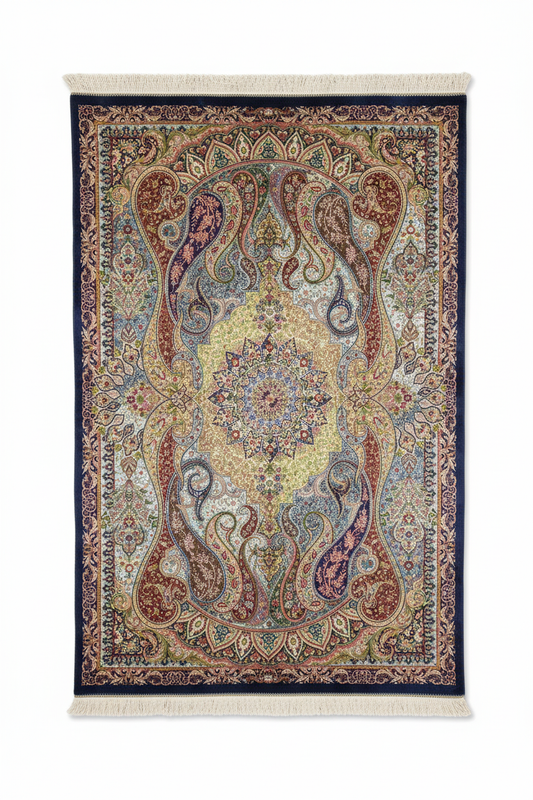Luxury Turkish Area Silk Rug 4x8 ft ADN - Asılı Görsel