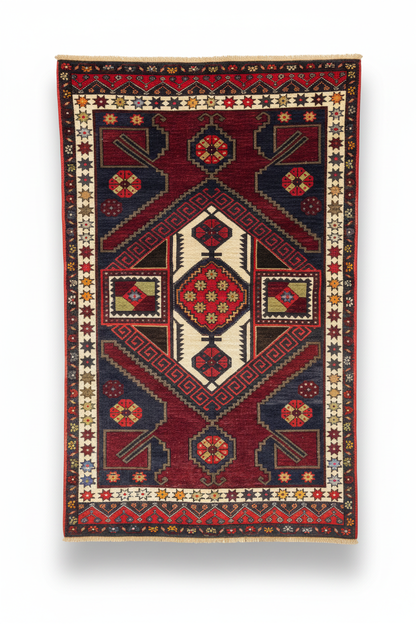 Medallion Rug — White Background Hanging