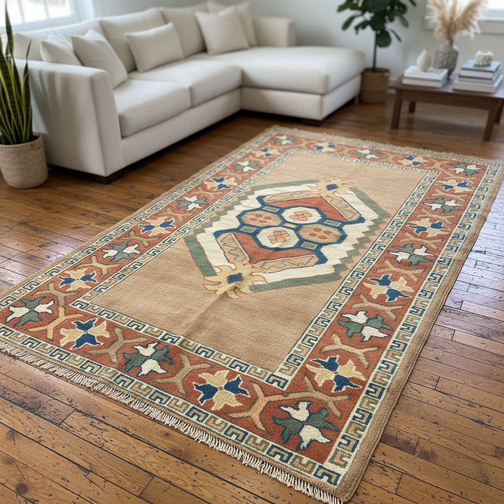 Natural Cappadocia Rug - modern ortam