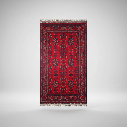 Natural Dye Handmade Carpet - beyaz arka plan