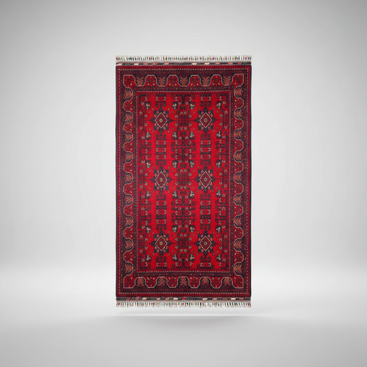 Natural Dye Handmade Carpet - beyaz arka plan
