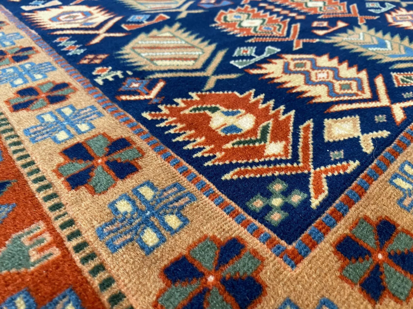 Handmade Exquisite Antique 1930-1940s Natural Dye Wool Pile Armenian Rug 4x6ft Cappadocia Rug Collection