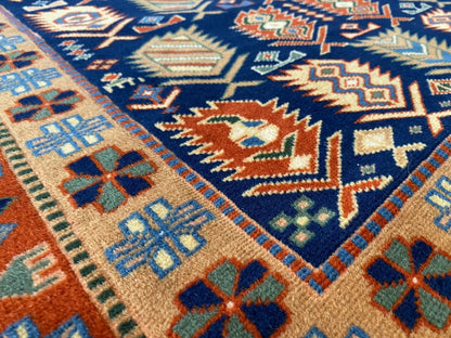 Handmade Exquisite Antique 1930-1940s Natural Dye Wool Pile Armenian Rug 4x6ft Cappadocia Rug Collection