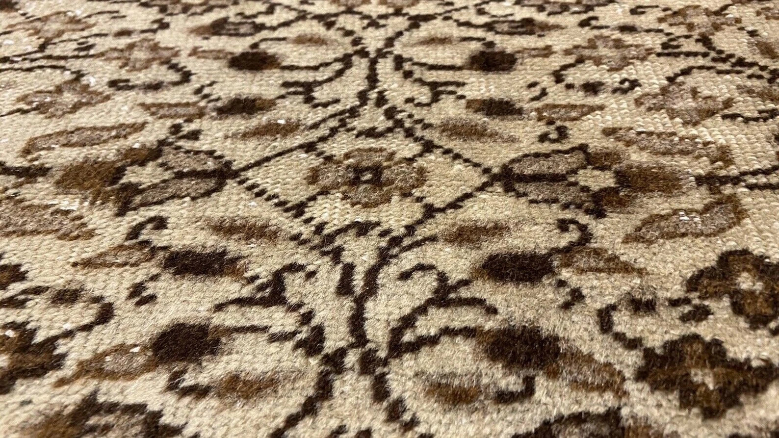 Antique 1940-1950's Wool Colored Floral Cappadocia Area Rug 8x12 ft